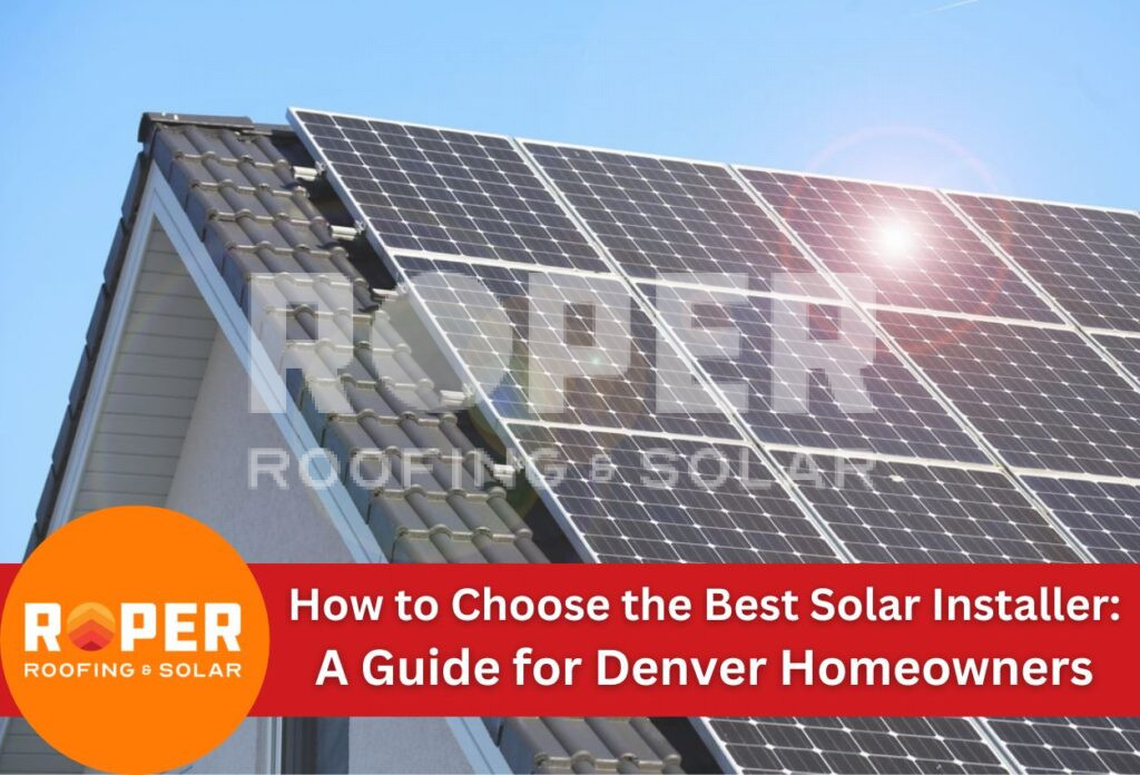 How to Choose the Best Solar Installer Denver