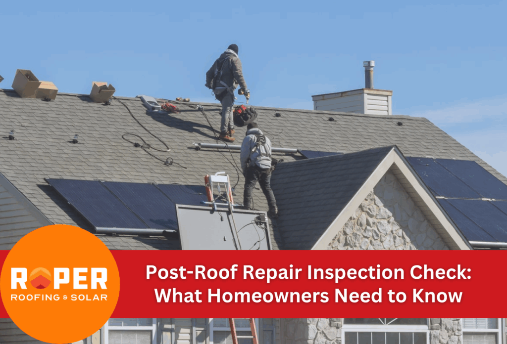 two men on a roof installing it