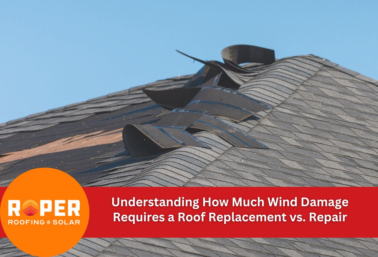 Understanding How Much Wind Damage Requires a Roof Replacement vs. Repair
