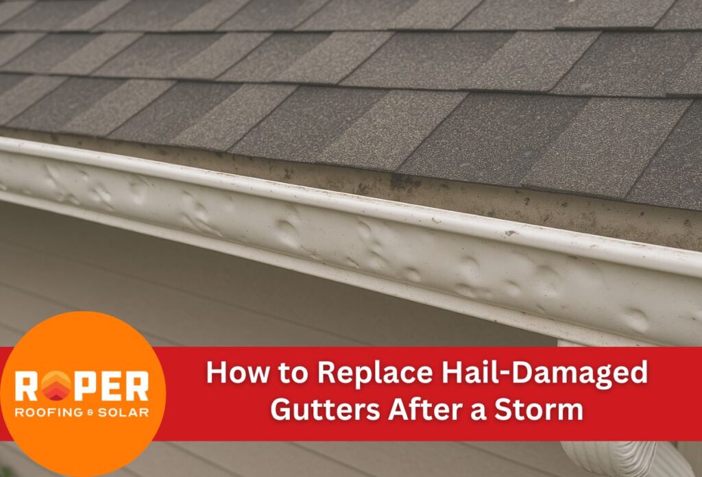 How to Replace Hail-Damaged Gutters After a Storm