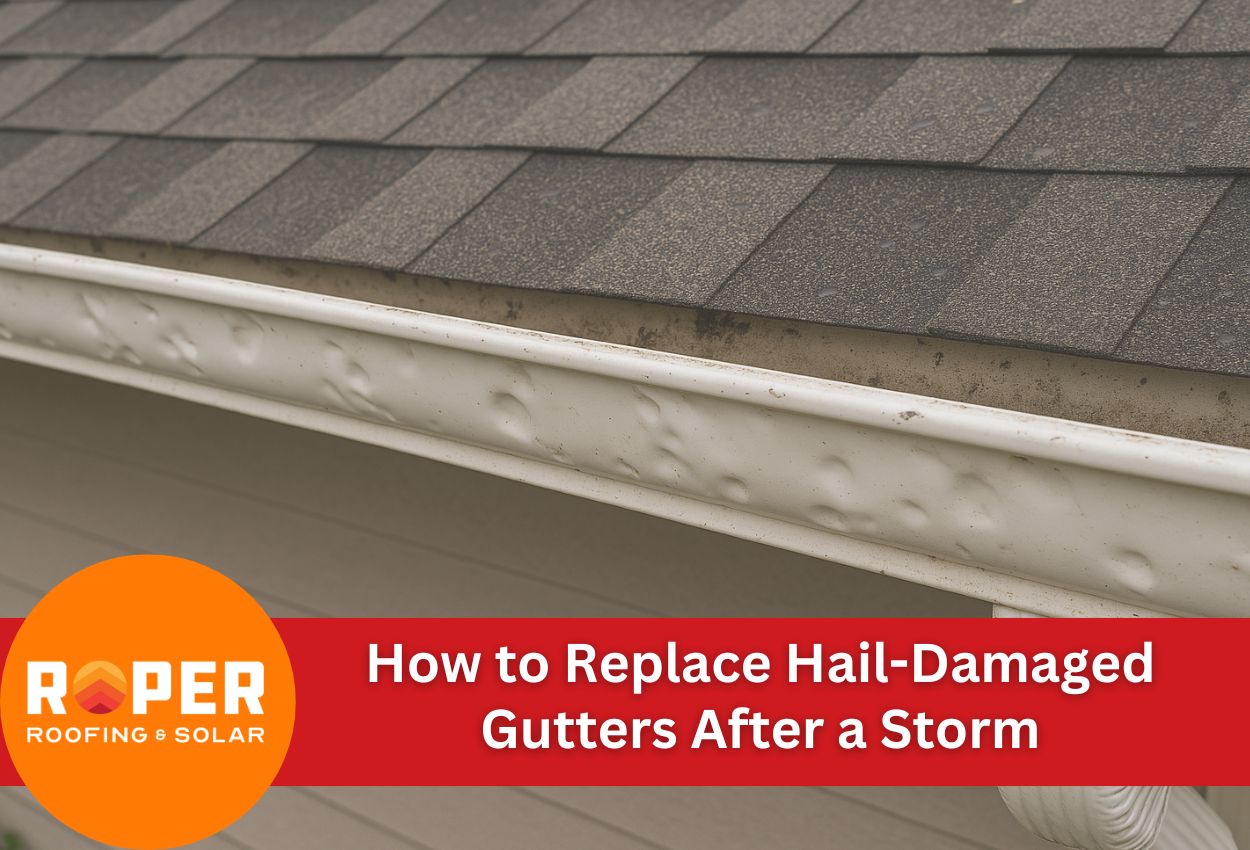 How to Replace Hail-Damaged Gutters After a Storm